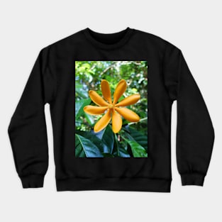 Orange flower Crewneck Sweatshirt